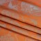1 Yard Gems and Doves Jacquard Lining Orange and Aqua Bi-Color 55 Width